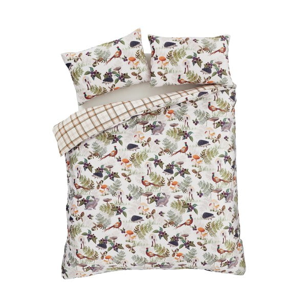 Lenjerie de pat din catifea pentru pat dublu 200x200 cm Woodland Walk – Catherine Lansfield-image-2