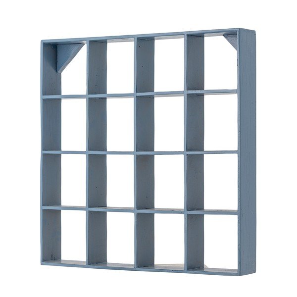 Raft albastru etajat din lemn reciclat 70 cm Bekka – Bloomingville-image-2