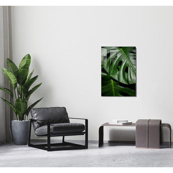 Tablou din sticlă 70x100 cm Monstera – Wallity-image-1