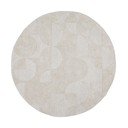 Covor fildeș țesut manual rotund din lână ø 160 cm Gigi – Flair Rugs