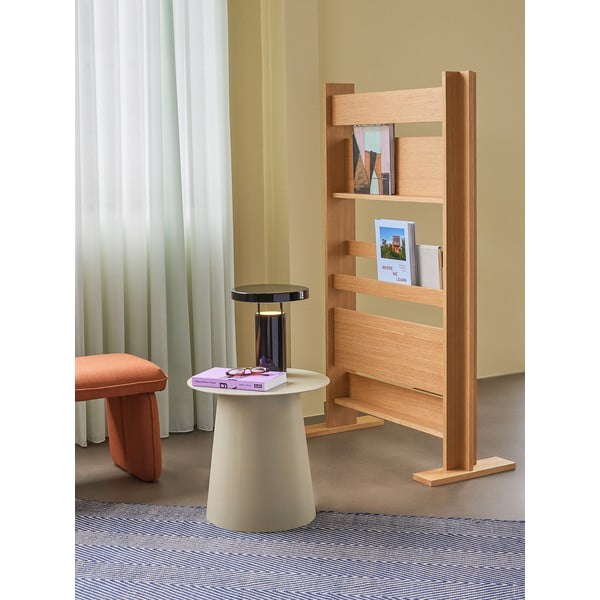 Paravan în culoare naturală cu aspect de lemn de stejar Forma – Hübsch-image-1