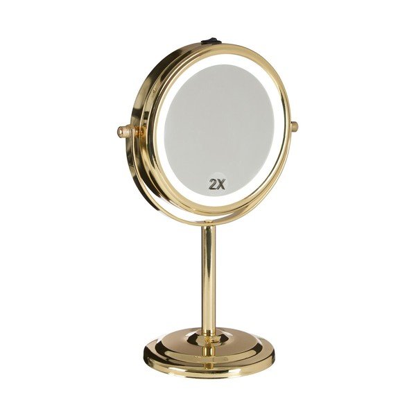 Oglindă cosmetică (mărire 2x) cu led/de mărire ø 15 cm Cassini – Premier Housewares-image-3