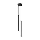 Lustră neagră din metal ø 15 cm Fideus – Sollux