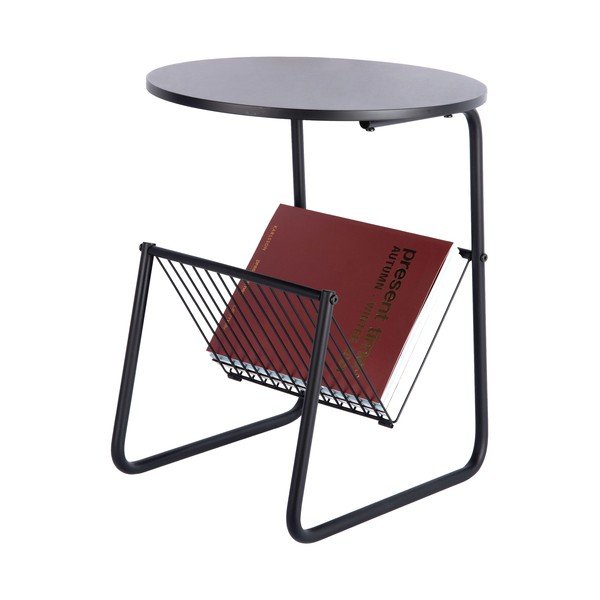 Măsuță auxiliară rotundă din metal ø 40 cm Riqueza Revista – Leitmotiv-image-2