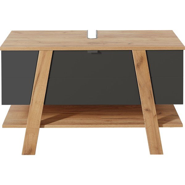 Dulap gri închis sub chiuvetă în decor de stejar 111x67 cm Avellino - Germania