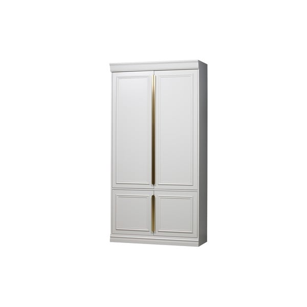 Șifonier gri deschis din lemn de pin 110x215x44 cm Organize – WOOOD-image-2