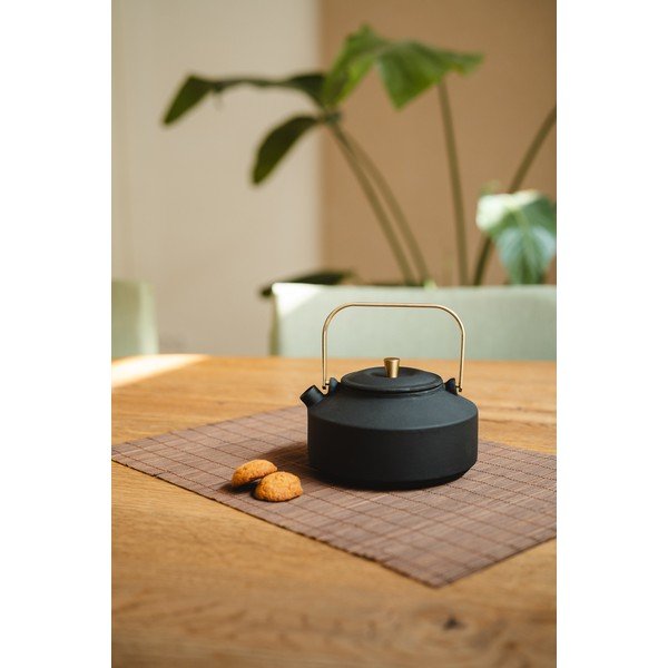 Ceainic negru cu filtru din fontă 1 l Shangdong – Bredemeijer-image-3