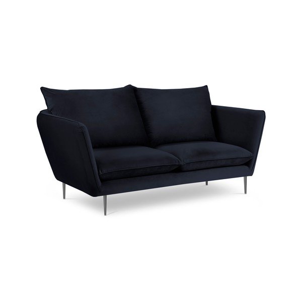 Canapea cu 2 locuri din catifea Mazzini Sofas Acacia, lungime 175 cm, albastru închis-image-4