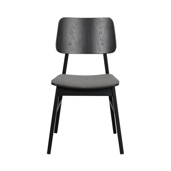 Scaun de dining cu șezut gri închis Rowico Nagano, negru-image-4