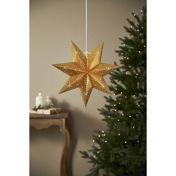 Decorațiune luminoasă de Crăciun de culoare aurie ø 45 cm Classic - Star Trading-image-4