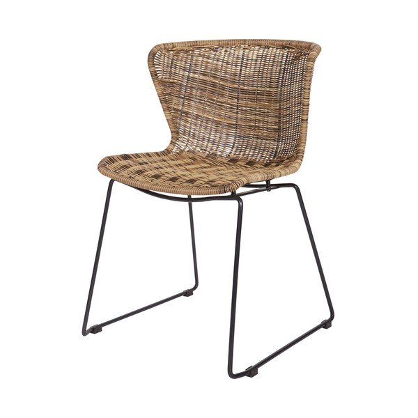 Scaune de grădină în culoare naturală 2 buc. din ratan artificial Wings – WOOOD