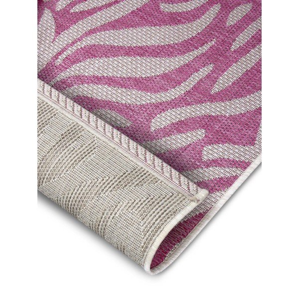 Covor adecvat pentru exterior NORTHRUGS Cebra, 70 x 300 cm, roz - bej-image-4