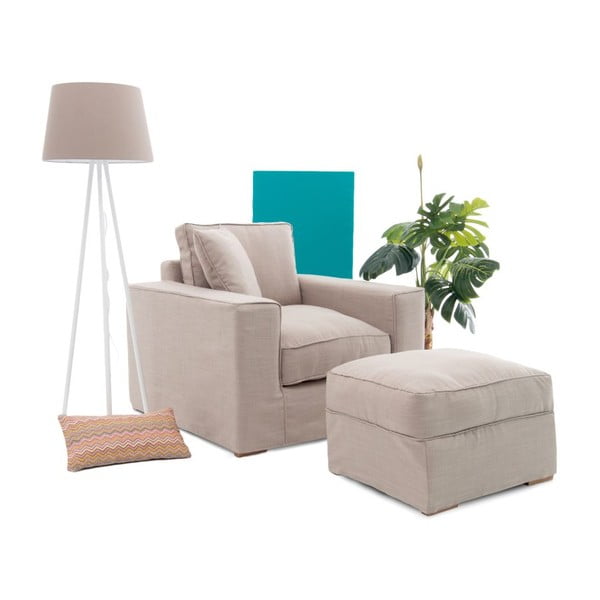 Taburet Vivonia Jane, bej-image-4
