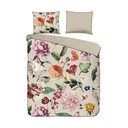 Lenjerie de pat bej din bumbac satinat pentru pat dublu, extinsă 200x220 cm Fiori – Descanso