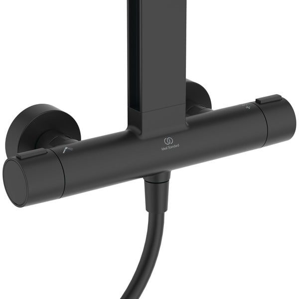 Set de duș negru mat din metal 111 cm ALU+ – Ideal Standard-image-2
