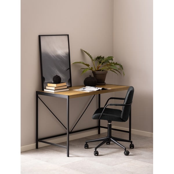 Birou cu aspect de lemn de stejar 60x120 cm Bahamas – Actona-image-1