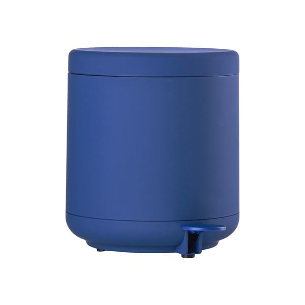 Coș de gunoi albastru cu pedală din plastic 4 l Ume – Zone