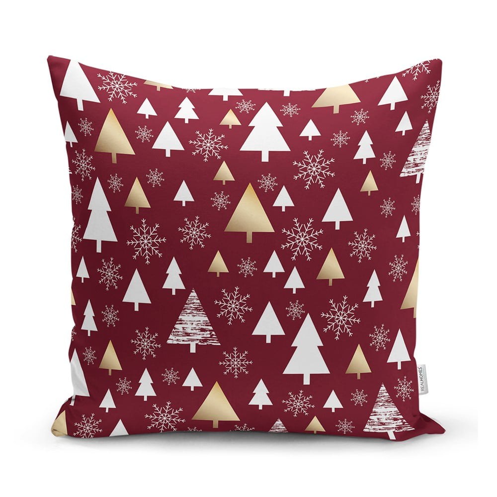 Față de pernă din material textil 43x43 cm cu model de Crăciun – Mila Home