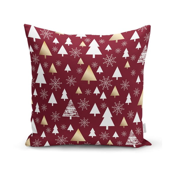 Față de pernă din material textil 43x43 cm  cu model de Crăciun – Mila Home