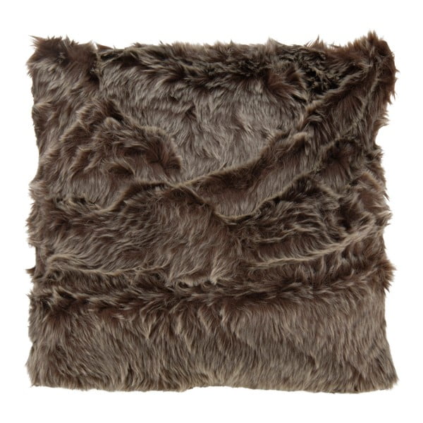 Pernă Mistral Home Imitation Fur Brown, 48 x 48 cm