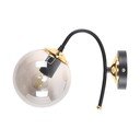 Aplică de perete negru-gri ø 15 cm Yoyo – Squid Lighting