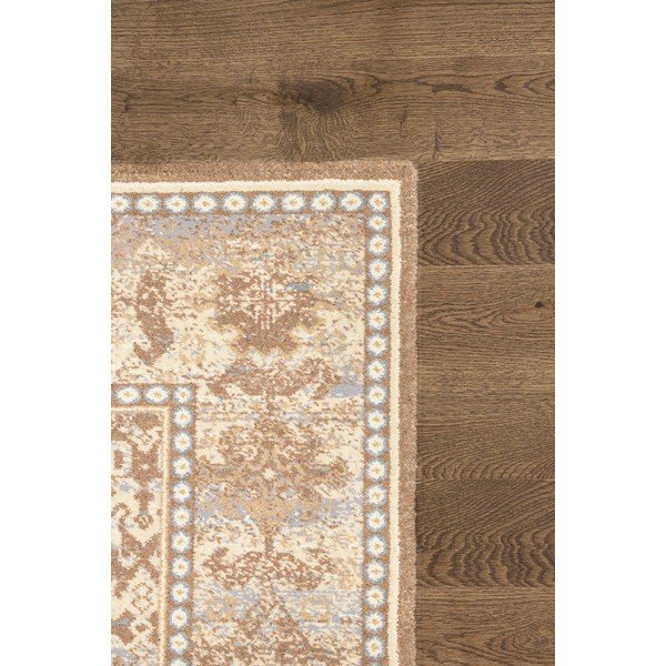 Covor maro deschis din lână 100x180 cm Carol – Agnella-image-3