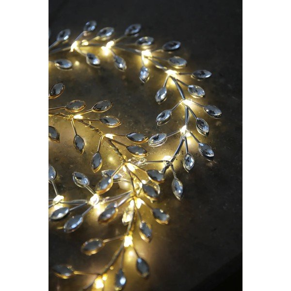 Decorațiune luminoasă de Crăciun argintie cu baterii ø 19 cm Aria – Markslöjd-image-1