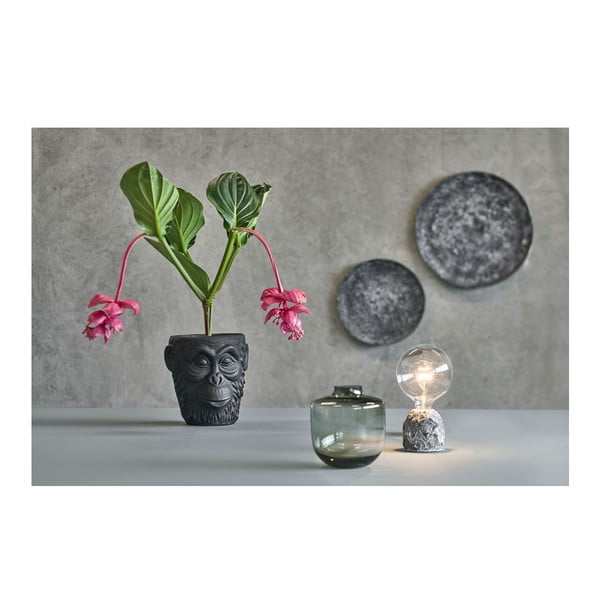 Ghiveci din ciment Villa Collection Calbe, înălțime 22 cm, negru-image-1