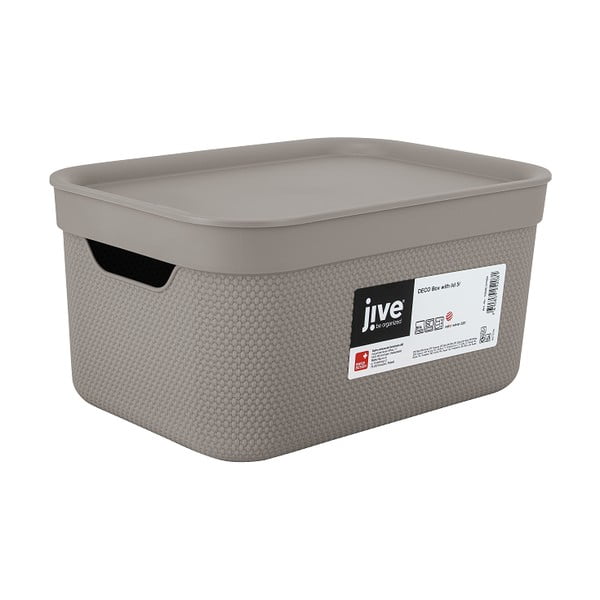 Cutie de depozitare din plastic cu capac Deco  - Rotho-image-4