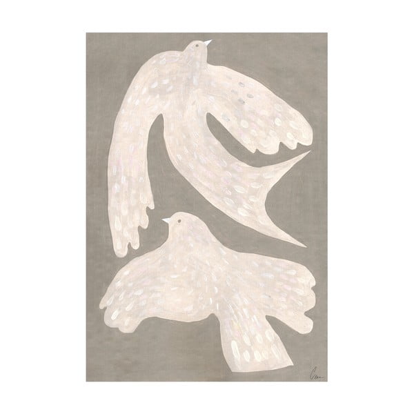 Poster 30x40 cm Two Birds – Clara Schicketanz – The Poster Club