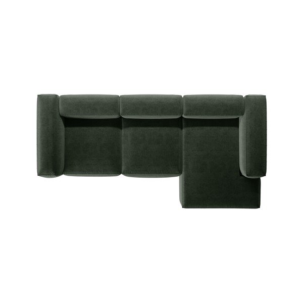 Colțar verde (cu colț pe partea dreaptă/cu șezlong) Bergamo – Cosmopolitan Design-image-3