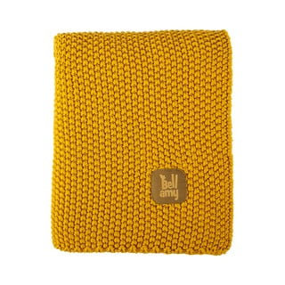 Pătură pentru copii galbenă din bumbac 100x80 cm Honey - BELLAMY