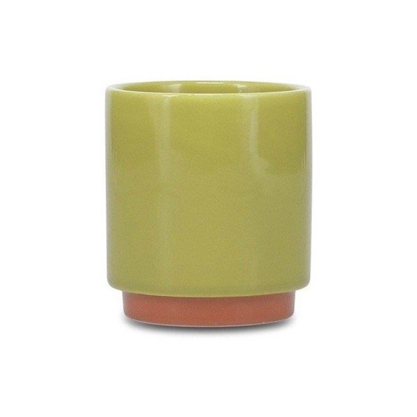 Ceașcă verde/portocalie din gresie ceramică 130 ml Duo – ONA