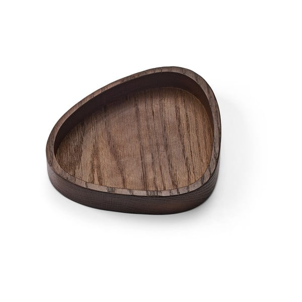 Cutie de depozitare maro din lemn, decorativă 14x12,5x3 cm Curve S – LIND DNA-image-1