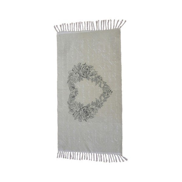 Covor din bumbac țesut manual, Webtappeti Shabby Rose, 60 x 90 cm