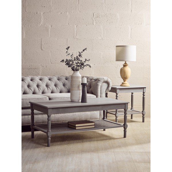Măsuță de cafea gri 60x120 cm Heritage – Premier Housewares-image-1