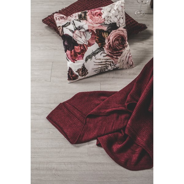 Pernă decorativă din bumbac Tiseco Home Studio Waffle, 45 x 45 cm, roz-image-4