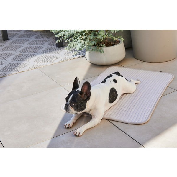 Pătură gri pentru câini din bumbac 90x120 cm Onda Pebble L – MiaCara-image-3