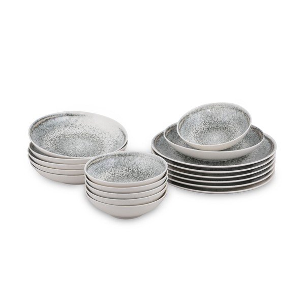 Set veselă 18 piese din porțelan Güral Porselen Midnight Sky-image-2