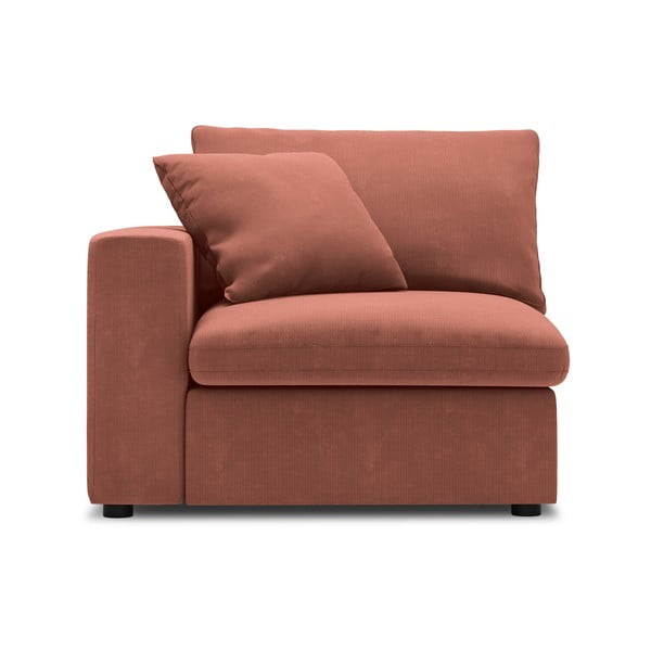 Modul cu tapițerie din catifea pentru canapea colț de stânga Windsor & Co Sofas Galaxy, roz