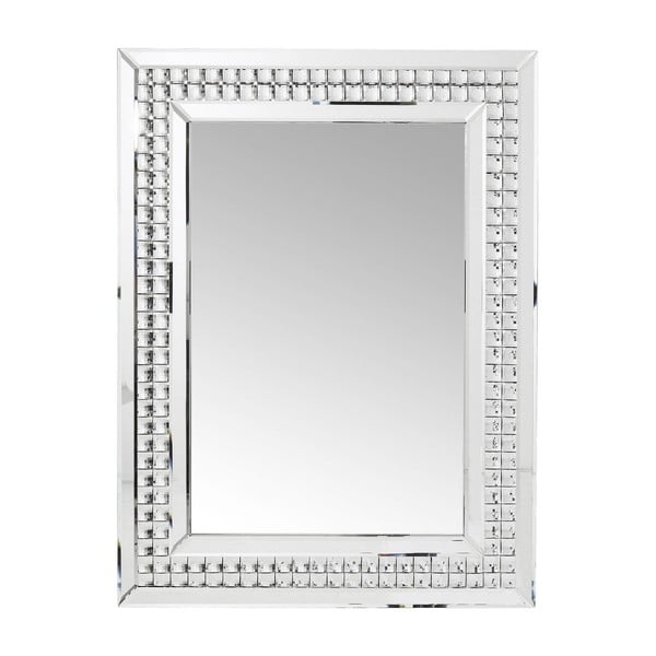 Oglindă de perete Kare Design Crystals LED, 80 x 60 cm