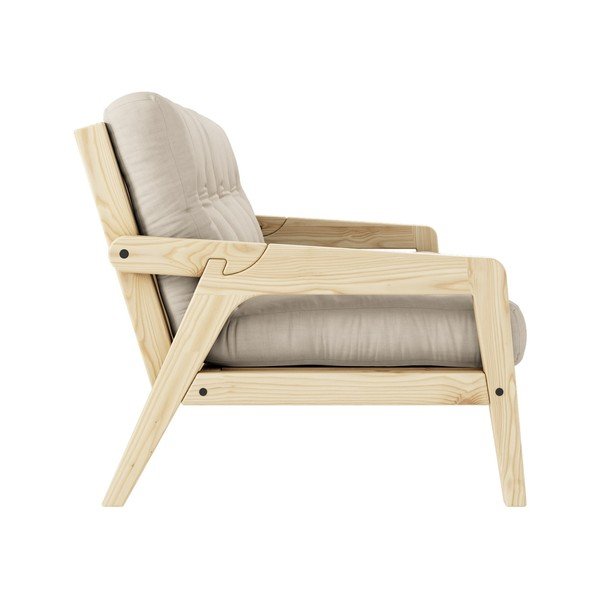 Canapea extensibilă bej 204 cm Grab - Karup Design-image-4