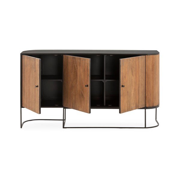 Comodă în culoare naturală din lemn de mango 165x90x40 cm Curve – MOME-image-4