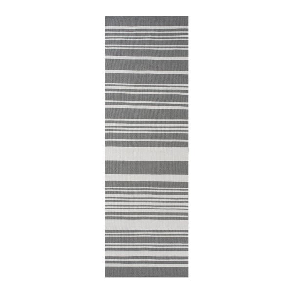 Covor de bumbac Linie Design Glorious Grey, 80 x 250 cm, gri