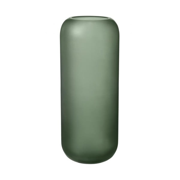 Vază din sticlă Blomus Bright, înălțime 30 cm, verde