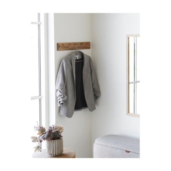 Cuier de perete în culoare naturală din lemn de stejar 50 cm Barco – House Nordic-image-1