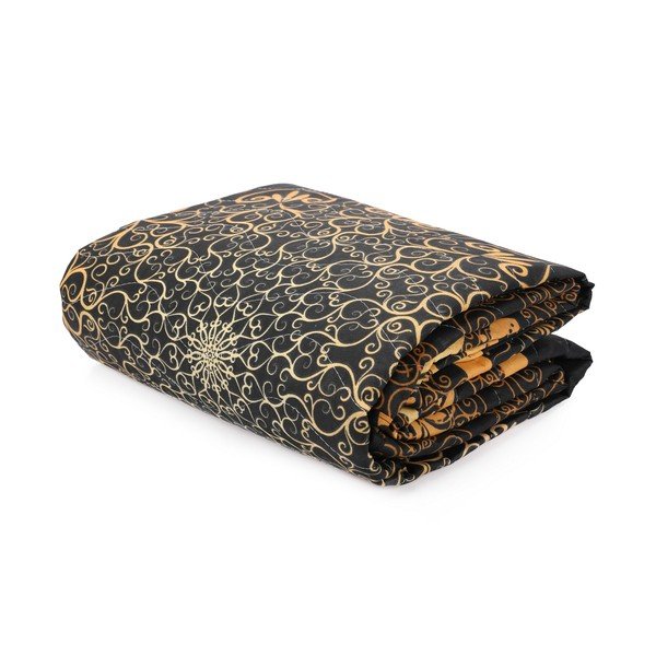 Set cuvertură matlasată și 2 fețe de pernă Eponj Home Şehri-Ala Gold, 200 x 220 cm-image-3