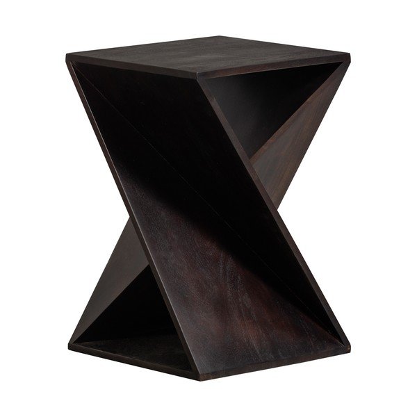 Măsuță auxiliară din lemn de acacia 41x41 cm Ikem – WOOOD-image-3