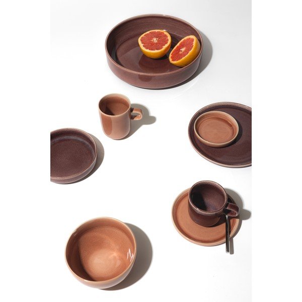 Cană roz din gresie ceramică 300 ml Duna – ONA-image-1