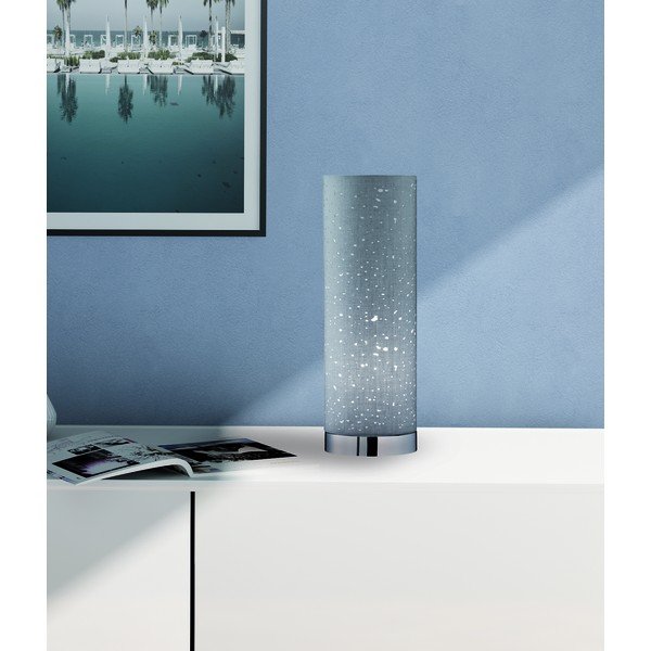 Veioză gri cu abajur textil (înălțime 35 cm) Thor – Fischer & Honsel-image-2